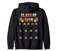 Classe 2038 Grow with Hand Print Kindergarten Grade School Sweat à Capuche