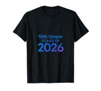 Classe de 10e année 2026 - Édition Dégradé Bleu T-Shirt
