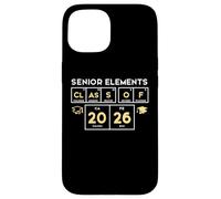 e 2026 Table périodique de Science des éléments Coque pour iPhone 15