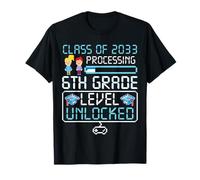 e 2033 6e année de Jeu débloqué Amusant Premier Jour T-Shirt