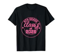 Classe de 8e année de 2026 édition Pink Circle T-Shirt