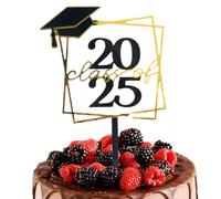 Classe De Deux Mille Vingt-cinq Décorations Pour Cupcake - Toppers Acrylique Avec Thème De Graduation,Accessoires Photo Et Fête À La Maison École Université De La Maternelle