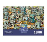 Classe des Émotions des Robots Puzzle en Bois Imperméable Puzzles De 1000 Pièces pour Adultes Cadeaux Impossible Jeux De Stimulants