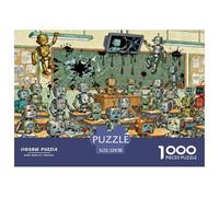Classe des Émotions des Robots Puzzle en Bois Imperméable Puzzles De 1000 Pièces pour Adultes Impossible Jeux Éducatifs