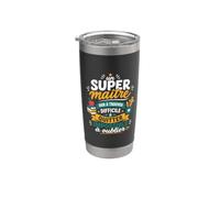 Classe Humour école primaire enseignant départ Super Maître Gobelet isotherme en acier inoxydable double paroi
