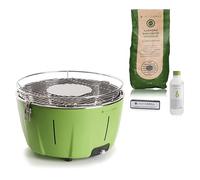 Classe Italy | Barbecue à charbon sans fumée, de table, de balcon, portable. Inclut une batterie rechargeable, du charbon et du gel pour l'allumage, en seulement 5 minutes. Barbecue de camping. PAK