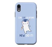 Classe of 2024 Graduate Mew Did It Cat Lover Graduation Cats Coque pour iPhone XR
