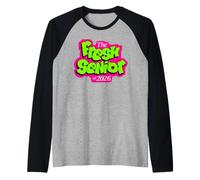 Classe of 2026 Fresh Senior 90s TV Style rétro Remise de diplôme Manche Raglan