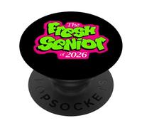 Classe of 2026 Fresh Senior 90s TV Style rétro Remise de diplôme PopSockets PopGrip Adhésif