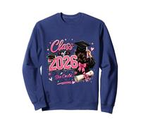 Classe of 2026 Pink Graduate Girl She Did Sweatshirt