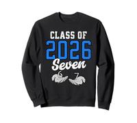 Classe of 2026 Six Seven Senior Graduation Bleu 6 7 Drôle Sweatshirt
