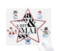 classe sassy & amp; un peu malin assy cite le bonhomme de neige étoile tapis de souris