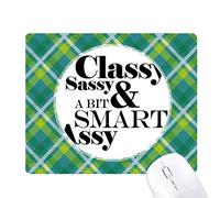 classe sassy & amp; un peu malin assy cite réseaux verte grille pixel tapis de souris