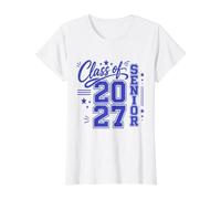 Classe Senior 2027 Cool High School College Graduation 2 T-Shirt Graphique avec Valeur