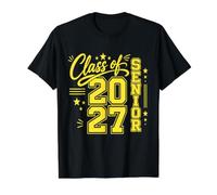 Classe Senior 2027 Cool High School College Graduation 3 T-Shirt Graphique avec Valeur
