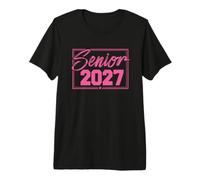 Classe Senior 2027 Cool High School College Graduation T-Shirt Haut de Gamme