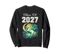 Classe Senior 2027 Pretty Unicorn High School Graduate Sweatshirt
