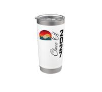 Classe Senior 2027 Retro Mountain Sunrise HS-College Grad Gobelet isotherme en acier inoxydable double paroi