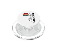 Classe Senior 2027 Retro Mountain Sunrise HS-College Grad PopSockets PopGrip pour MagSafe