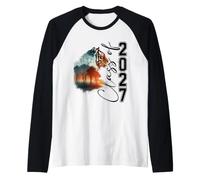 Classe Senior de 2027 Cool Tiger High School Diplômé Manche Raglan