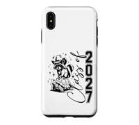 Classe Senior de 2027 drôle de Raton Laveur Remise de diplôme d'études Secondaires Coque pour iPhone XS Max