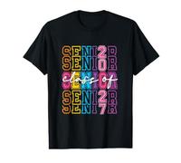 Classe Senior de 2027 rétro Universitaire 13 diplômé du lycée T-Shirt Graphique avec Valeur