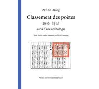 Classement Des Poètes Suivi D'une Anthologie