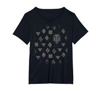 Classes de Chars World of Tanks T-Shirt, Femme Grandes Tailles, Noir, 2X