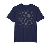 Classes de Chars World of Tanks T-Shirt, Homme Grandes Tailles, Bleu Marine, 2X Tall