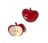 Classes De Conception De Fruits Boucles D'oreilles En Alliage Premium Avec Des Pierres Zircon Éblouissantes Pour Les Élégances Tous Les Jours En Zircone Cubique