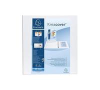 [51824E] EXACOMPTA Classeur personnalisable Kreacover, A4 Maxi Blanc Dos 70 mm