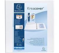 EXACOMPTA Classeur PP personnalisable Kreacover - 2 anneaux en D 50mm - A4 maxi - Blanc