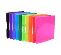 Classeur 2 anneaux plastifié Exacompta Iderama A4 maxi - Dos 4 cm coloris assortis