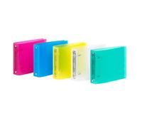 Classeur 2 anneaux plastifié Propyglass Viquel A5 paysage - Dos 3.5 cm couleurs assorties vives