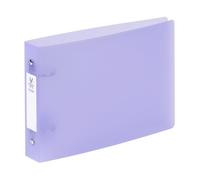 Classeur 2 anneaux plastifié Propysoft Viquel A5 Dos de 3.5 cm mauve transparent