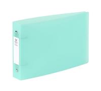 Classeur 2 anneaux plastifié Propysoft Viquel A5 Dos de 3.5 cm vert incolore