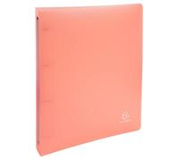 Classeur 4 anneaux 30 mm polypropylène Chromaline Pastel - A4 Maxi - Corail