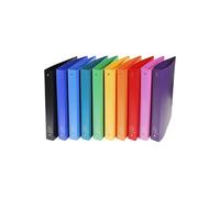 Exacompta Classeur souple A4 Opak 4 anneaux 30 mm - Polypropylène - Dos 4 cm - Assortis