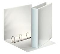 Classeur 4 anneaux cartonné Esselte personnalisable A4 - Dos 6,5 cm - Blanc