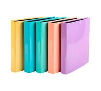 Classeur 4 anneaux cartonné Exacompta Aquarel A4 - Dos 4 cm coloris assortis