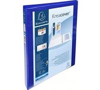 Classeur 4 anneaux en d 16mm remborde 3 pochettes exterieures krea cover - a4 maxi exacompta 51840bodse G