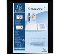 Classeur 4 anneaux en d 30mm remborde 3 pochettes exterieures krea cover - a4 maxi exacompta 51842ne G