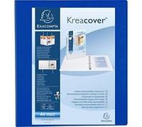 Classeur 4 anneaux en d 40mm remborde 3 pochettes exterieures krea cover - a4 maxi exacompta 51843be G