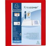 Classeur 4 anneaux en d 40mm remborde 3 pochettes exterieures krea cover - a4 maxi exacompta 51843re G