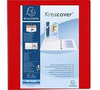 Classeur 4 anneaux en d 60mm remborde 3 pochettes exterieures krea cover - a4 maxi exacompta 51845re G