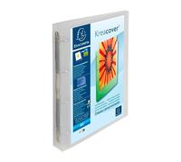 Classeur 4 anneaux plastifié Exacompta KREACOVER® Chromaline personnalisable A4+ Maxi - Dos 4 cm - Incolore