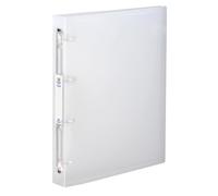 Classeur 4 anneaux plastifié Viquel Propyglass Viquel A4Maxi - Dos 4 cm - translucide incolore