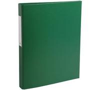 Exacompta Classeur rembordé polypropylène 4 anneaux ronds 25 mm sur 3e de couverture - Vert