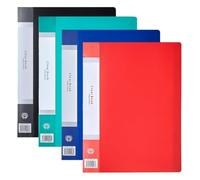 Classeur 40 pochettes avec pochettes en plastique Dossier | Présentoir A4 40 pages avec feuilles de protection transparentes, livre de présentation du portfolio(4Pcs)