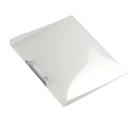 Classeur à 2 anneaux Europel A4 transparent 16 mm - Classeur rechargeable pour école, réunions, bureau, voyages et maison - Organiseur de documents étanche, pratique, écologique - Blanc 122261